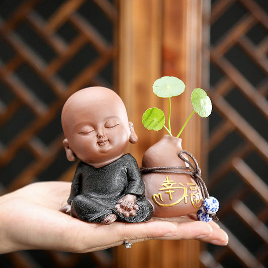 Little Monks with Happiness and Safety Bag
