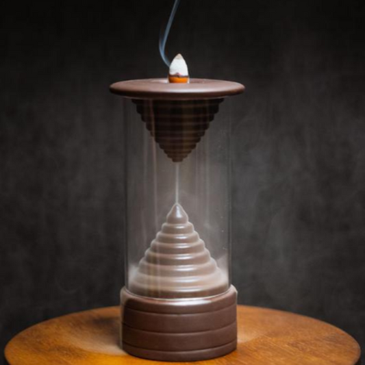 Hourglass Backflow Enclosed Backflow Incense Burner